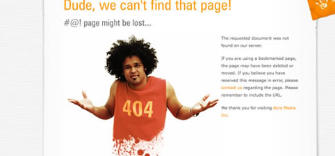 Página de erro 404